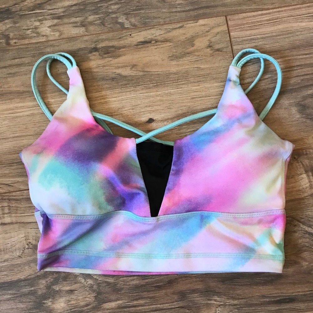 Popflex Mermaid bra criss cross crop